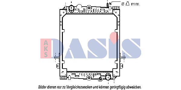 AKS DASIS Radiaator,mootorijahutus 290006N